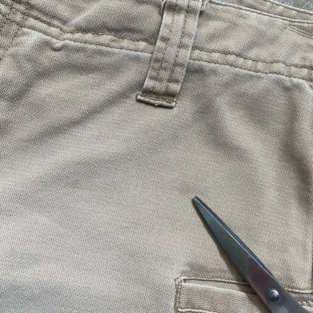 Vintage Periscope Y2K Khaki Cargo Shorts Low Rise Utility Mini Shorts 11 Bratz